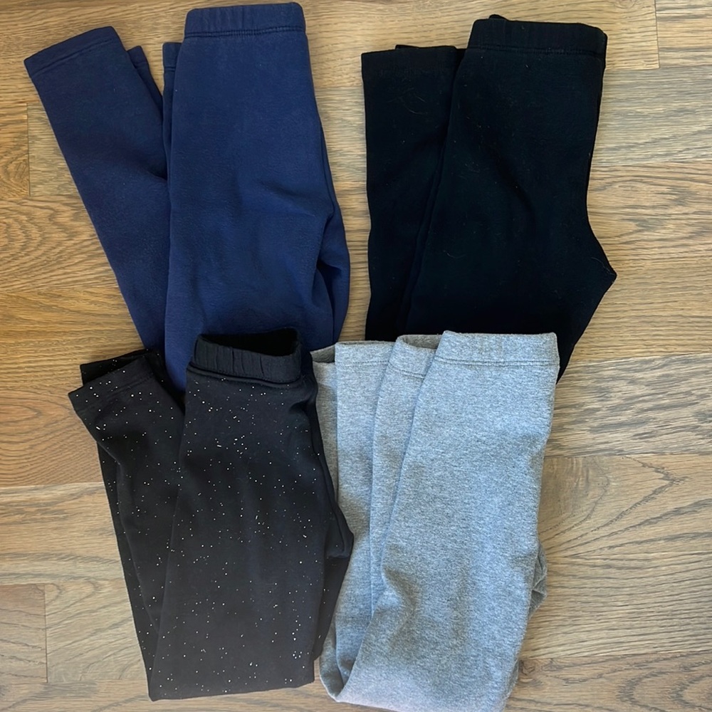 Bundle of FIVE Fleece Lined Toddler/Kids Pants-GUC